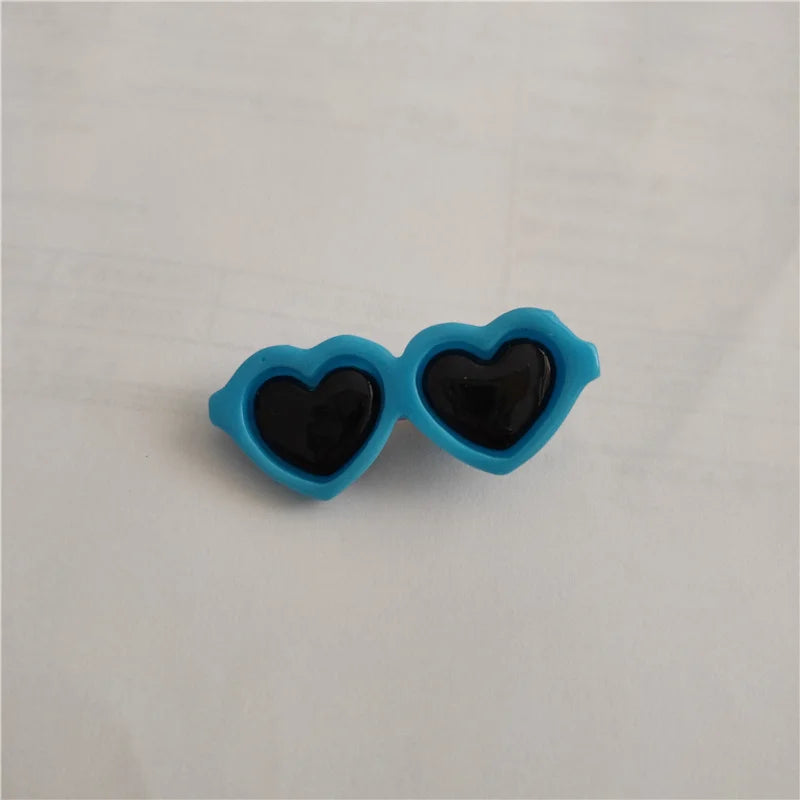 Heart Sunglasses Pet Hair Clips & Bow Set for Dogs and Cats