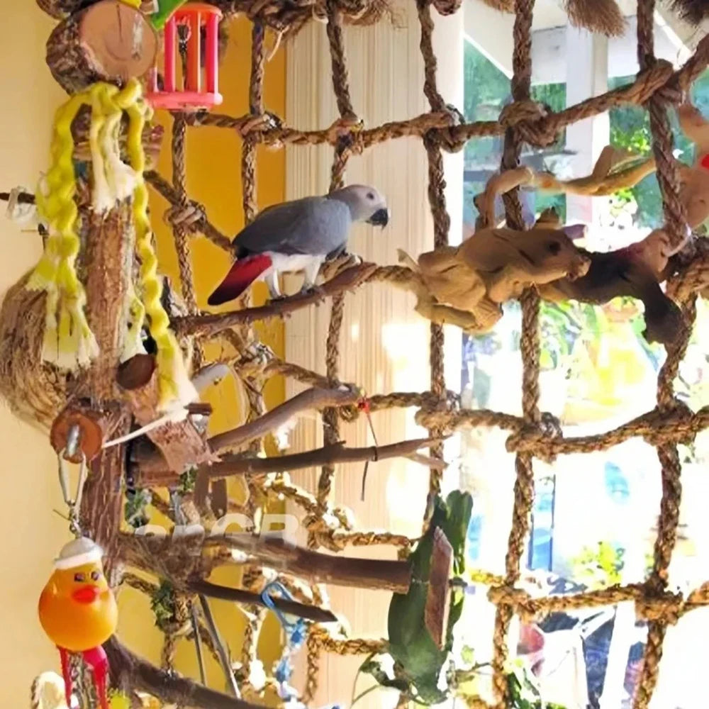Rope Climbing Net Toy for Parrots and Small Birds