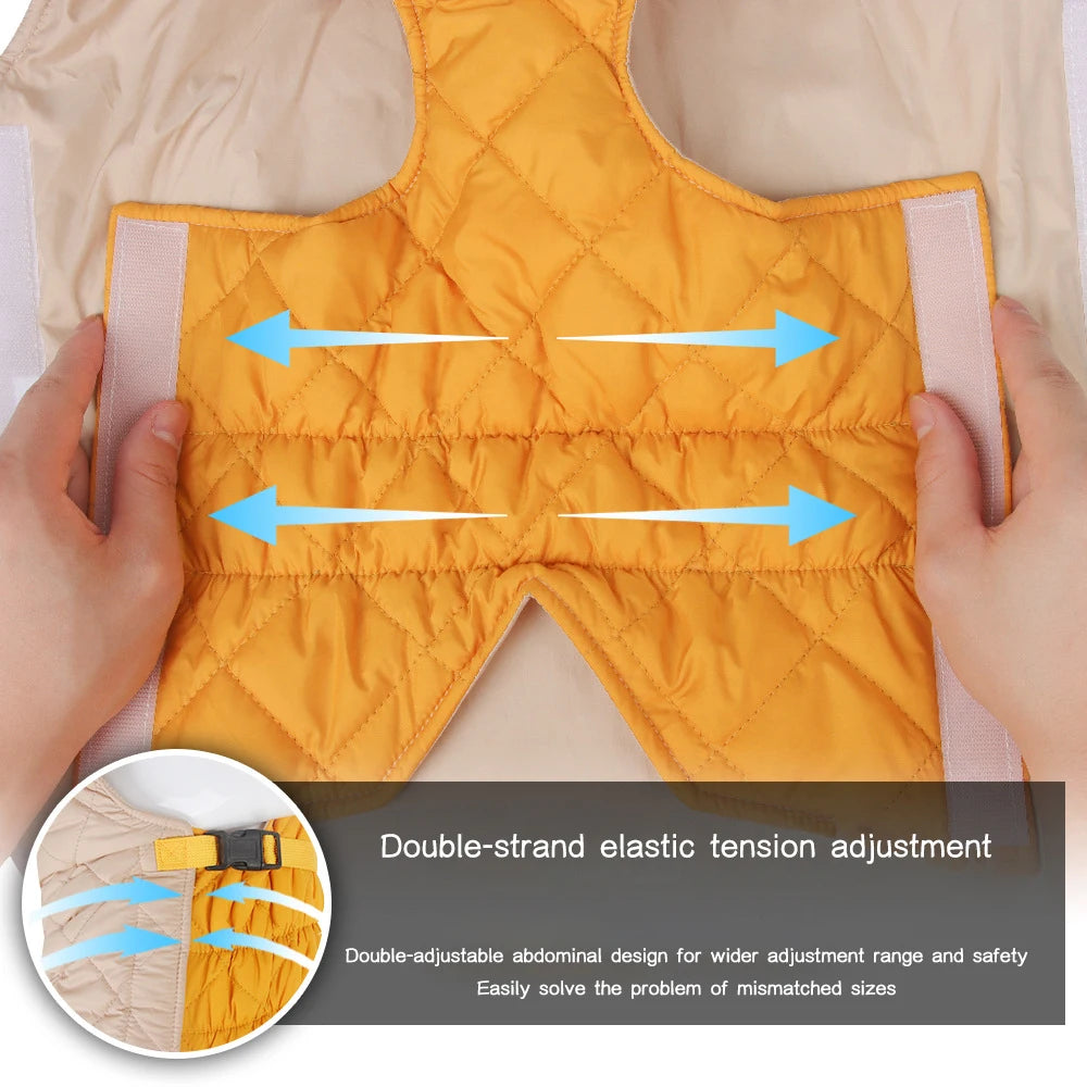 Waterproof Padded Winter Dog Vest Jacket for Small to Large Dogs
