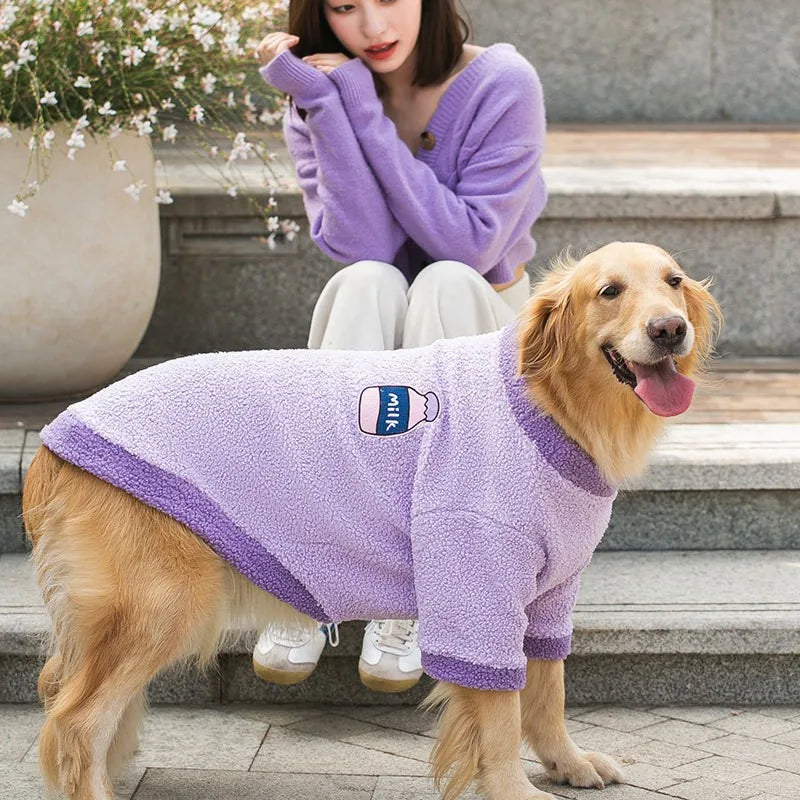 Soft Fleece Big Dog Hoodie Jacket for Labradors and Retrievers