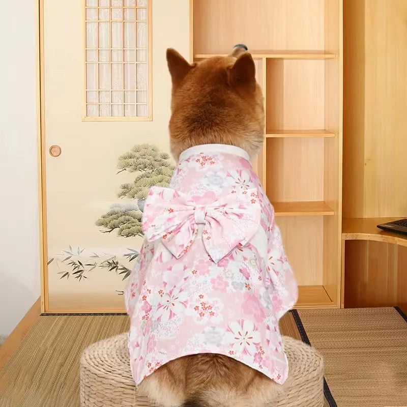 Japanese Style Summer Kimono Coat for Cats and Dogs