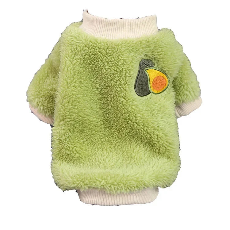 Playful Fleece Hoodie Coat for Small Dogs and Chihuahuas