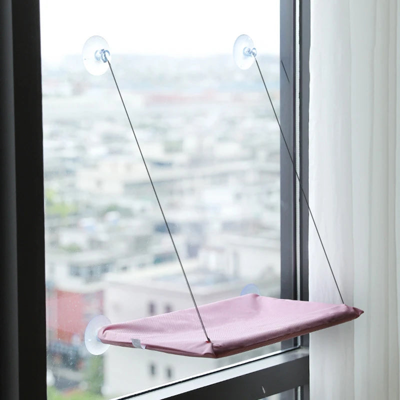 Window Hanging Cat Hammock with Washable Detachable Seat
