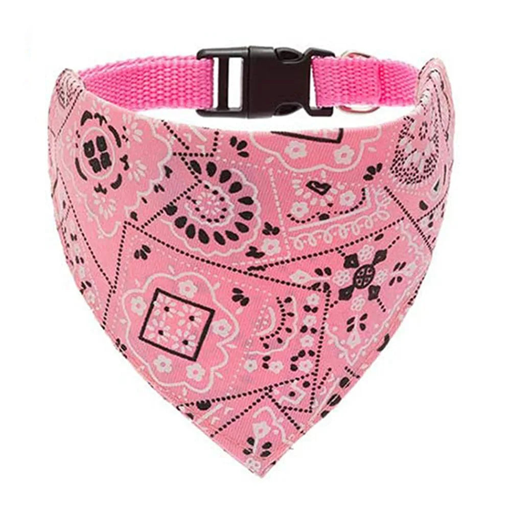 Adjustable Dog Bandana Collar for Puppies and Cats