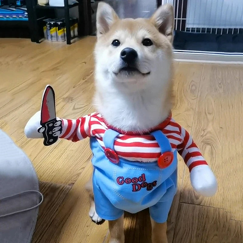 Halloween Pet Costume for Small Dogs and Cats - Adjustable Party Outfit