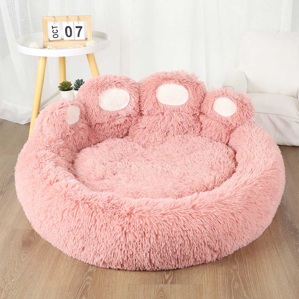 Plush Winter Sofa Dog Bed for Small to Large Pets