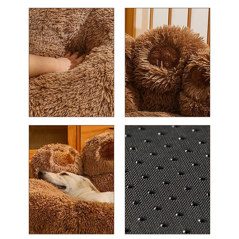 Plush Winter Sofa Dog Bed for Small to Large Pets