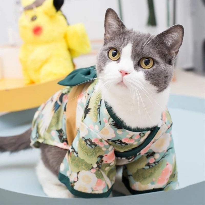 Japanese Style Summer Kimono Coat for Cats and Dogs