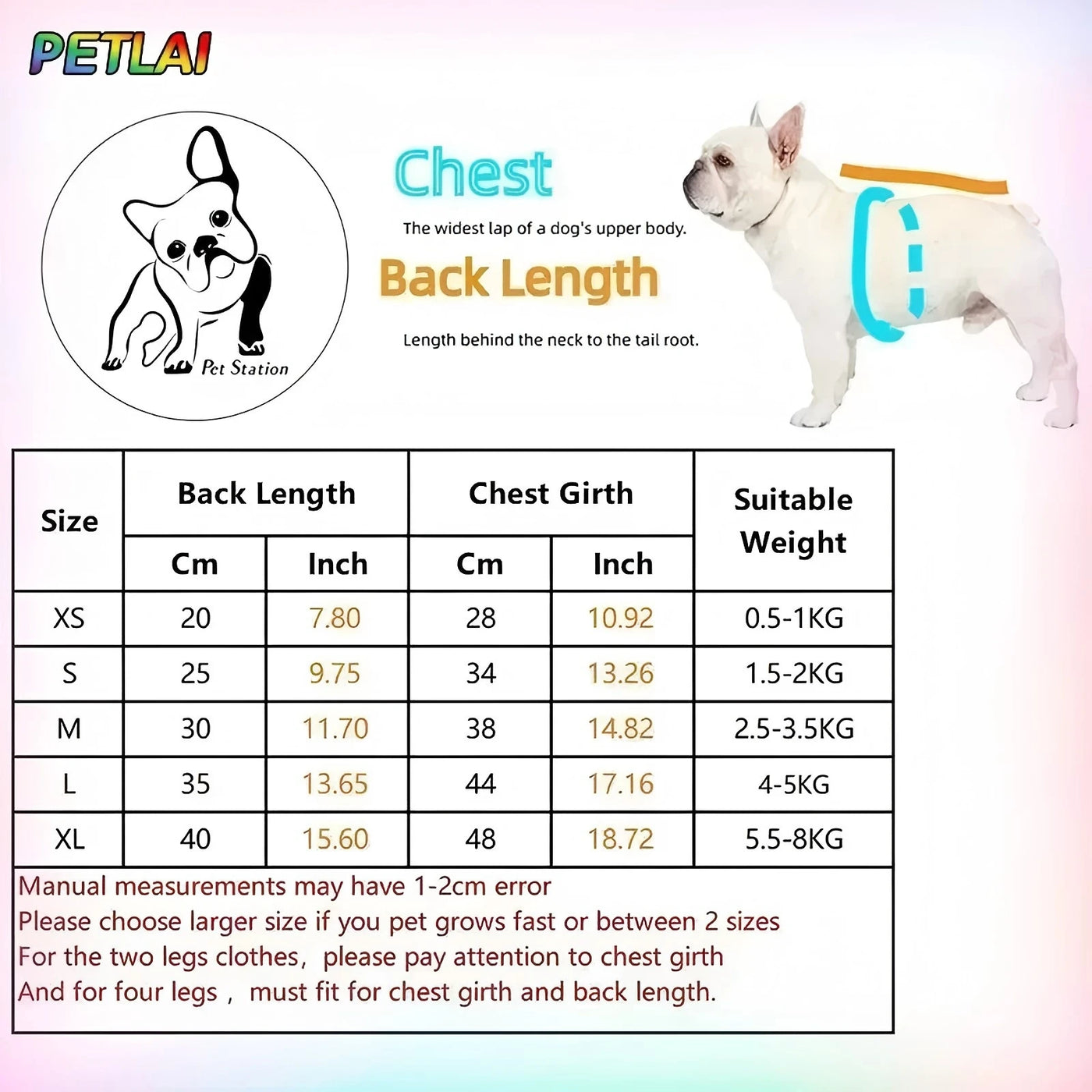 Cute Cotton Vest Jacket for Small Dogs and Cats