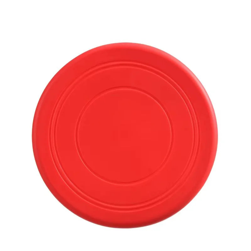 Chew-Resistant Soft Rubber Dog Frisbee for Fetch Training
