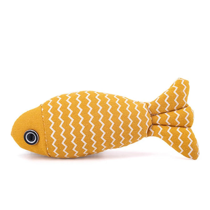 Simulation Fish Catnip Kicker Toy for Cats