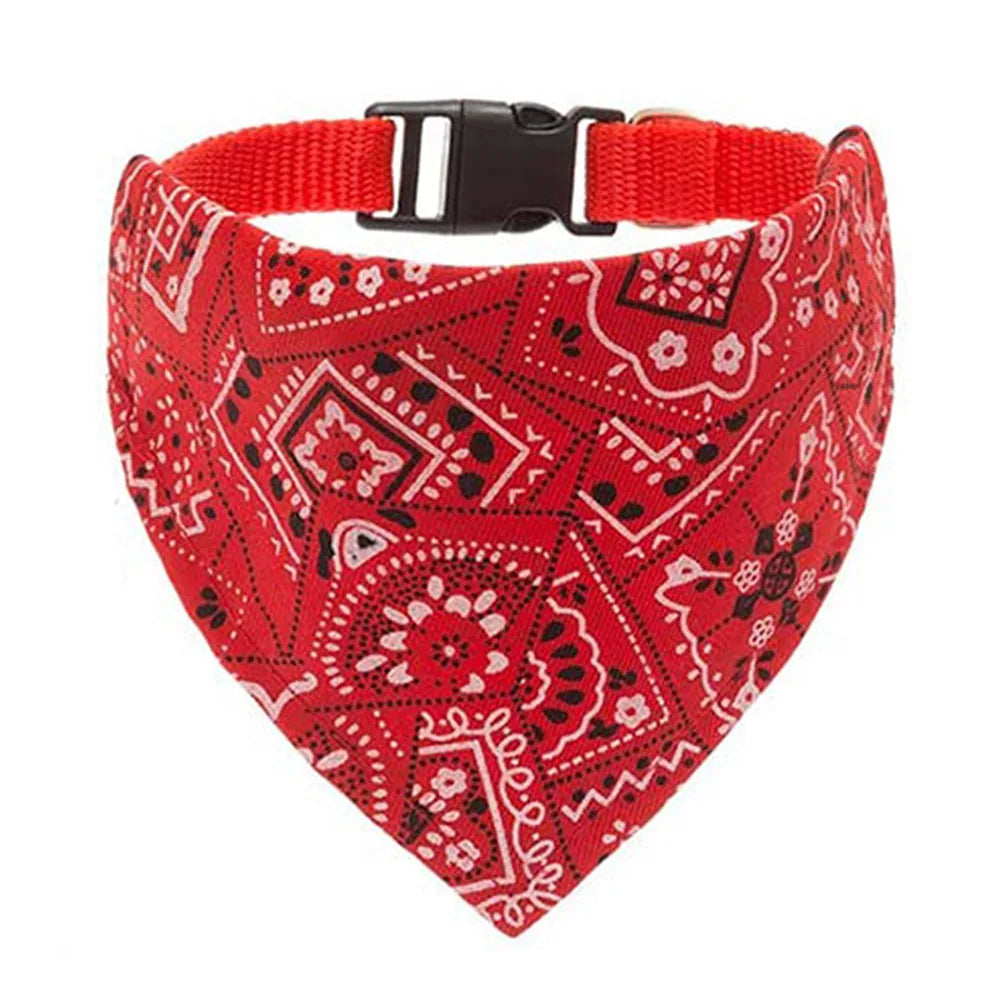 Adjustable Dog Bandana Collar for Puppies and Cats