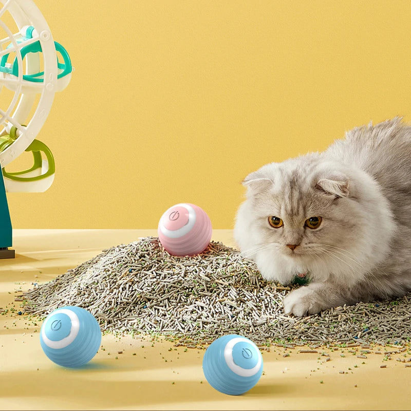 Rechargeable Smart Rolling Cat Ball Toy