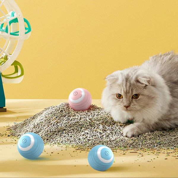 Rechargeable Smart Rolling Cat Ball Toy