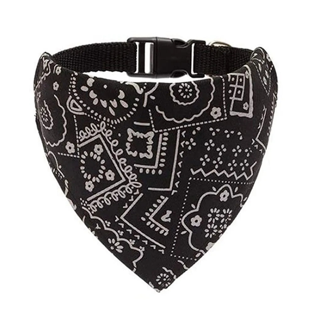 Adjustable Dog Bandana Collar for Puppies and Cats