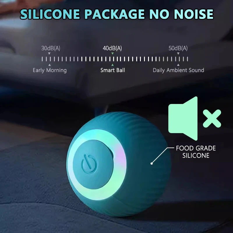 Rechargeable Smart Rolling Cat Ball Toy
