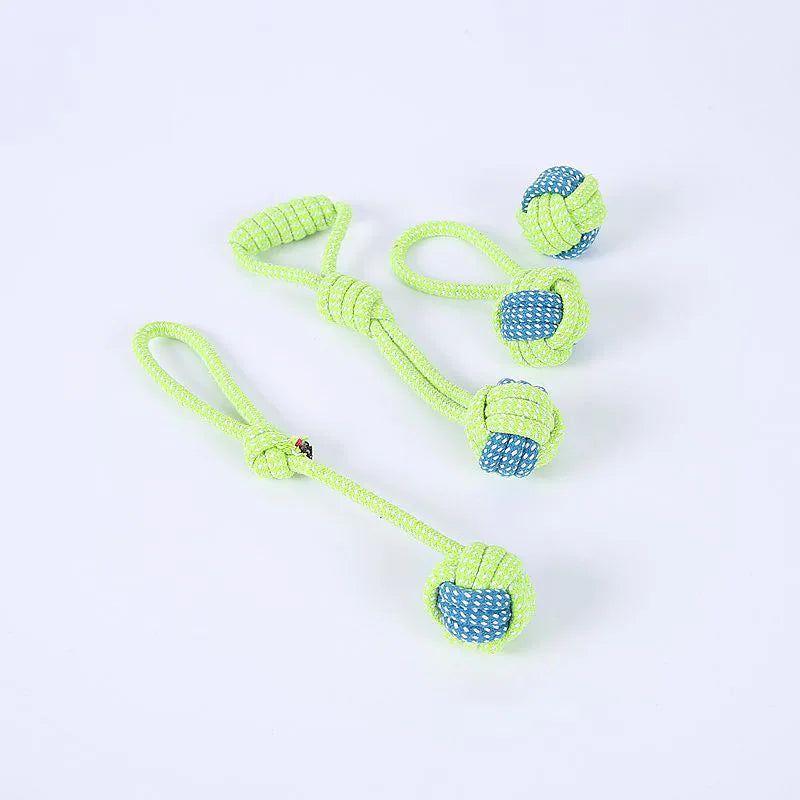 Interactive Cotton Rope Chew Toy Set for Dogs