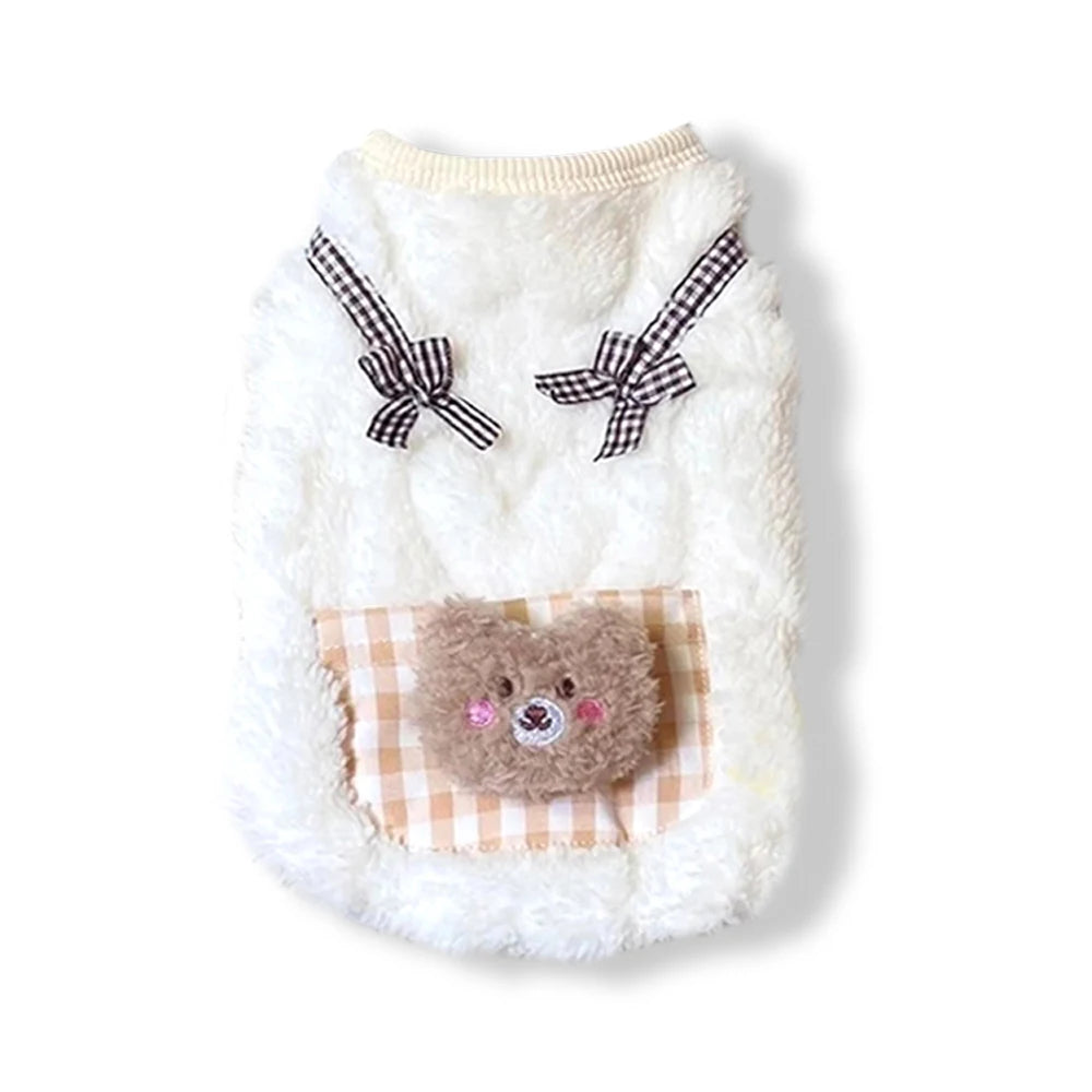 Cozy Plush Fleece Sleeveless Vest for Small Dogs and Cats