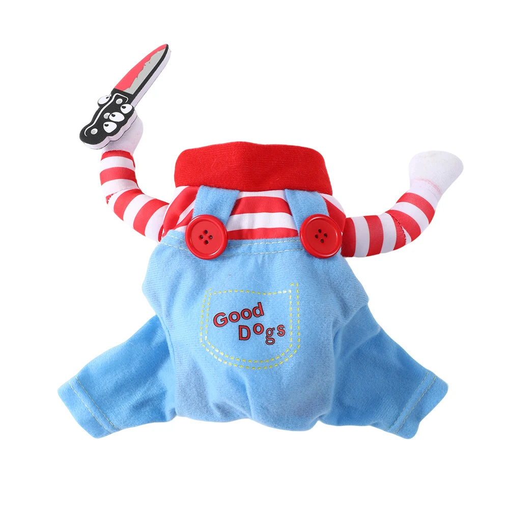 Halloween Pet Costume for Small Dogs and Cats - Adjustable Party Outfit