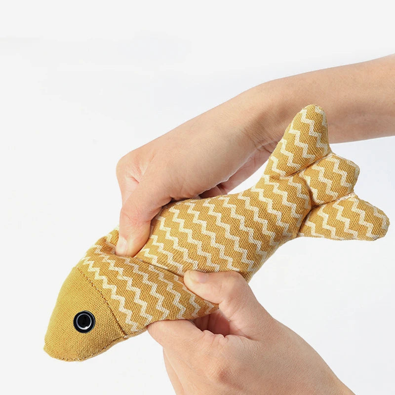 Simulation Fish Catnip Kicker Toy for Cats
