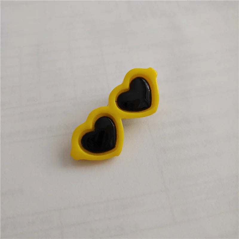 Heart Sunglasses Pet Hair Clips & Bow Set for Dogs and Cats