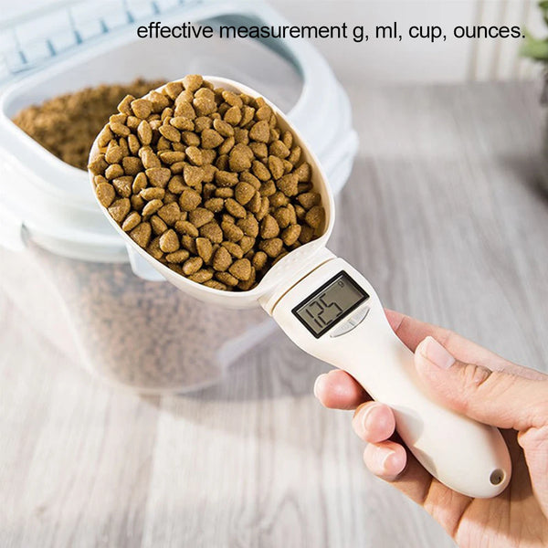 Digital Pet Food Measuring Scoop for Cats and Dogs