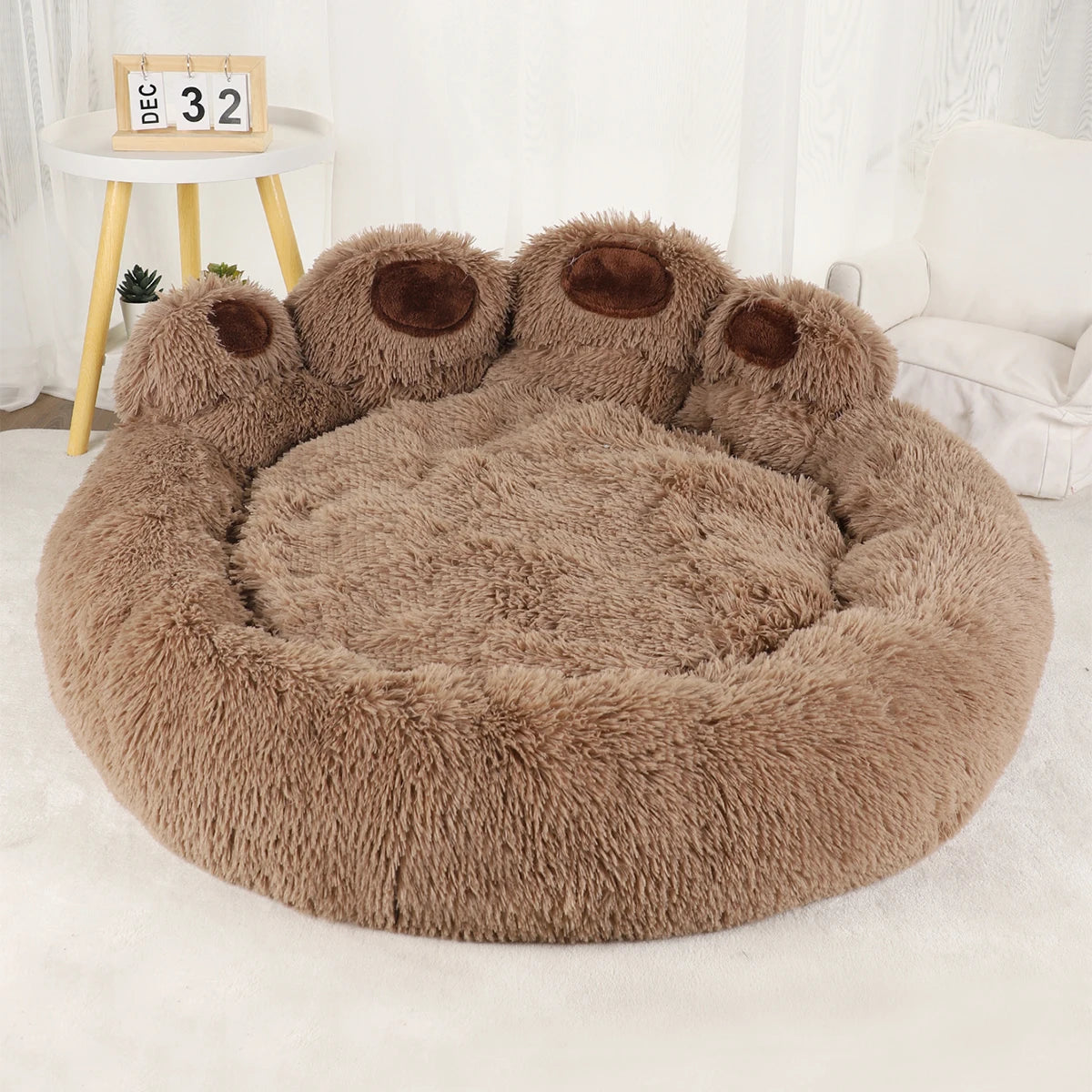 Plush Winter Sofa Dog Bed for Small to Large Pets