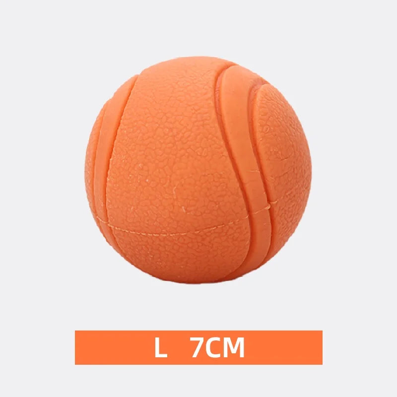 Bite-Resistant Rubber Ball Dog Toy for Strong Chewers