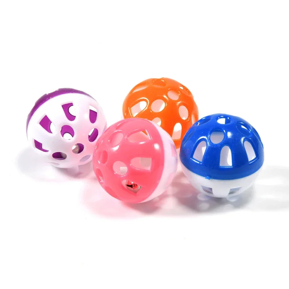 10-Piece Hollow Bell Ball Toy Set for Parrots
