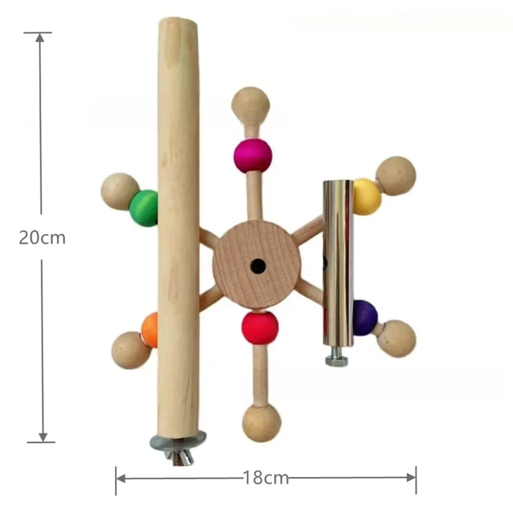 Colorful Parrot Biting and Foraging Toy Set