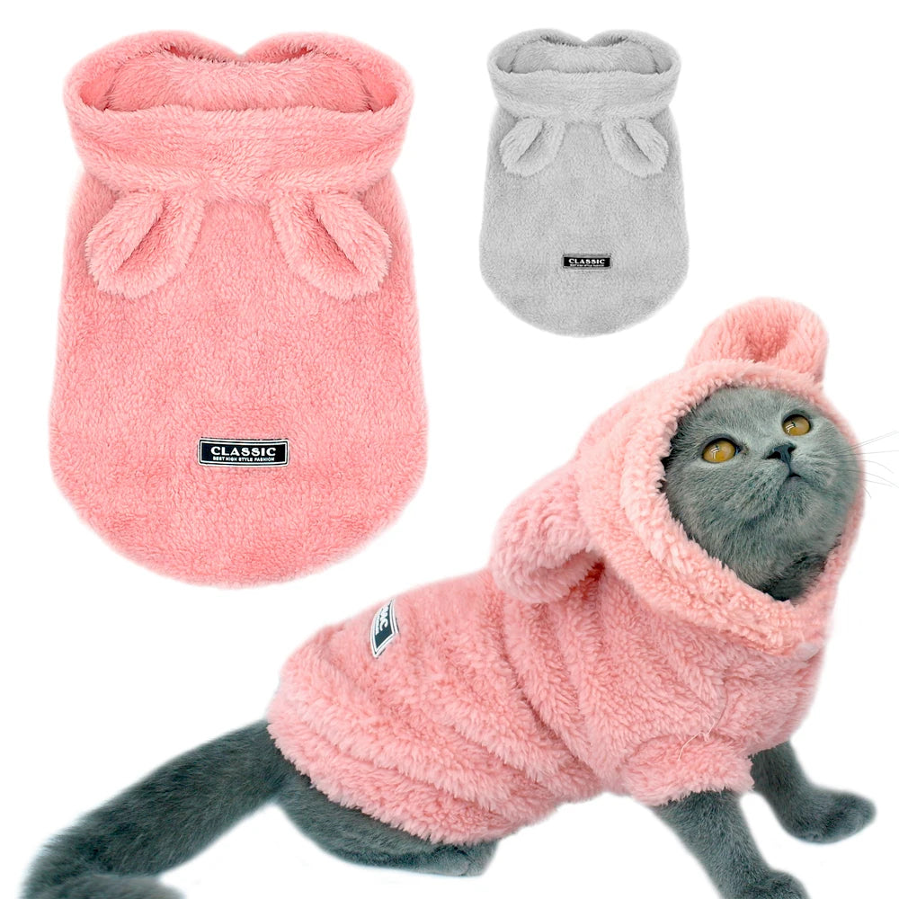 Cotton Winter Coat Jacket for Cats and Small Dogs