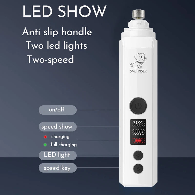 Electric Dog Nail Grinder for Small to Large Pets