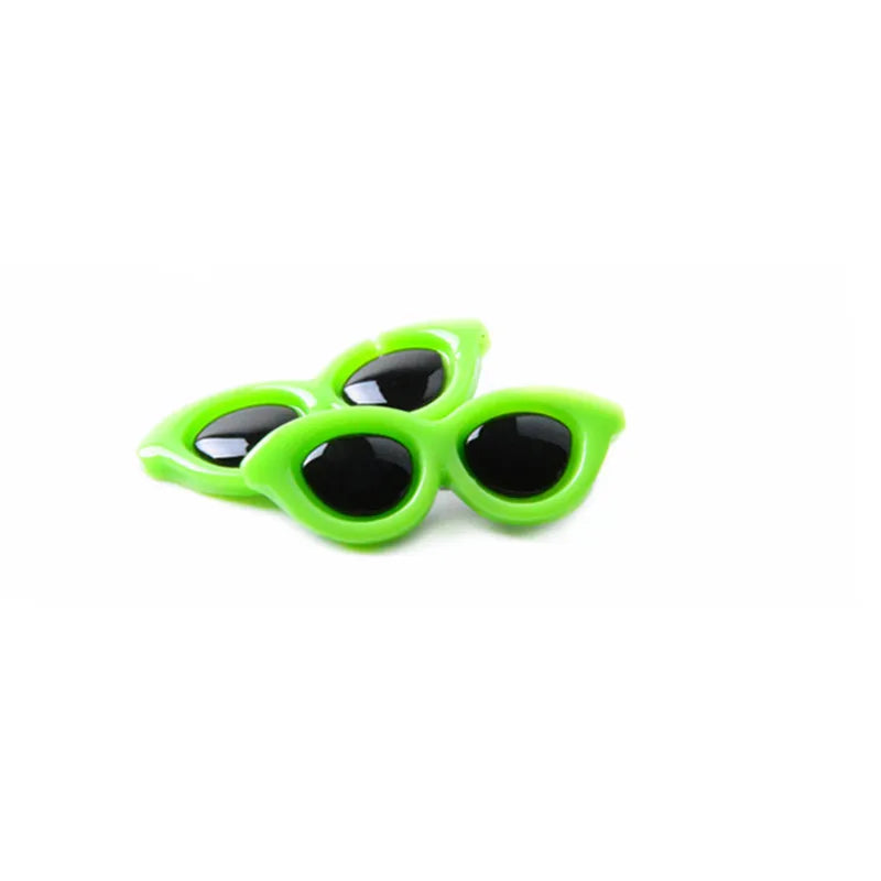 Heart Sunglasses Pet Hair Clips & Bow Set for Dogs and Cats