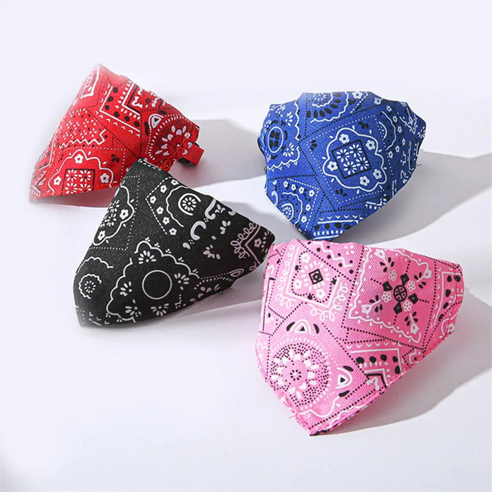 Adjustable Dog Bandana Collar for Puppies and Cats