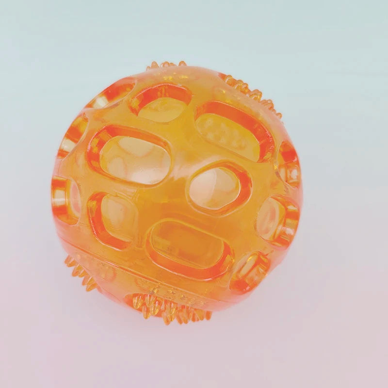 Squeaky Bouncing Puzzle Ball for Dog Chewing and Teeth Play