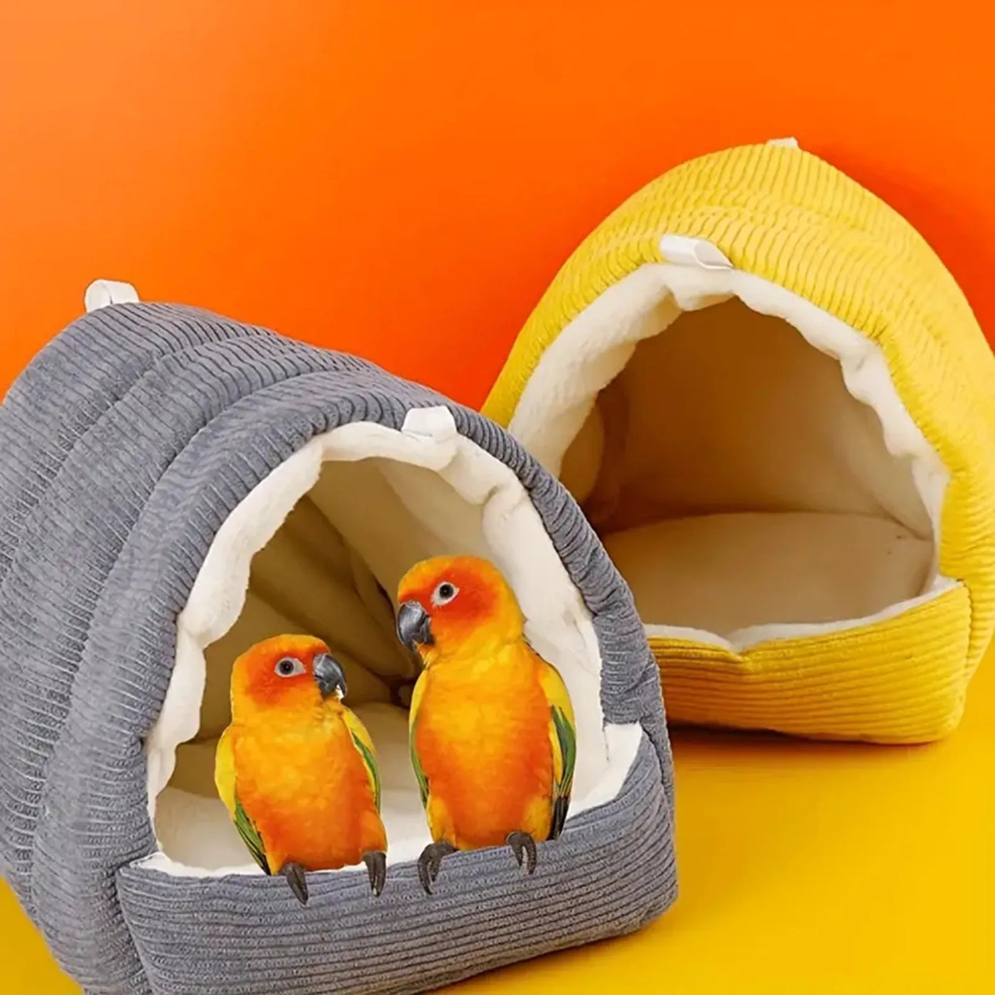 Warm Cotton Bird Nest Hut for Budgies and Parrots