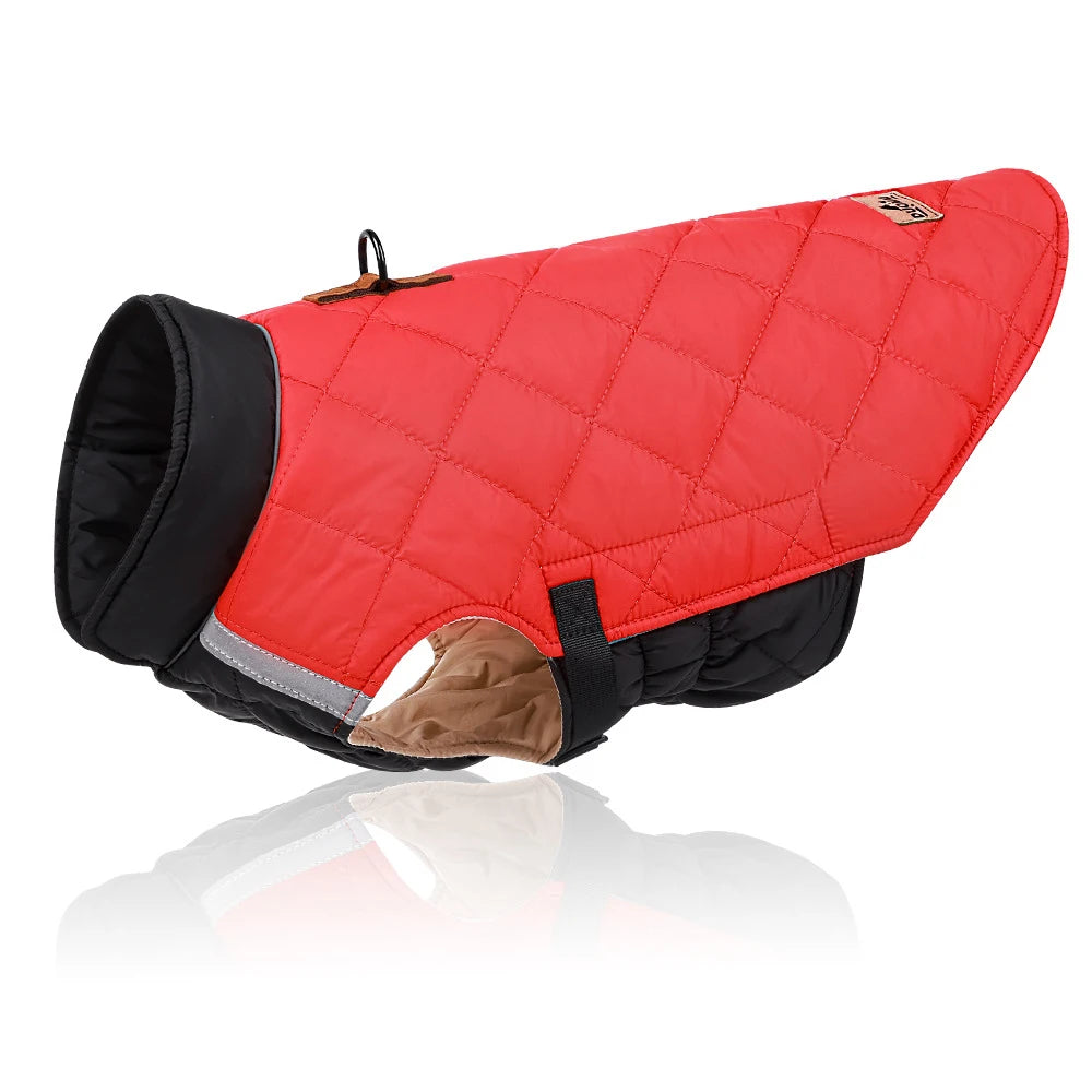 Waterproof Padded Winter Dog Vest Jacket for Small to Large Dogs