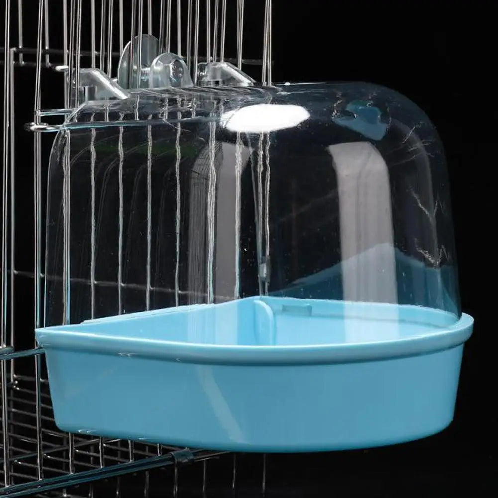 Hanging Cage Bird Bath for Parrots and Small Birds