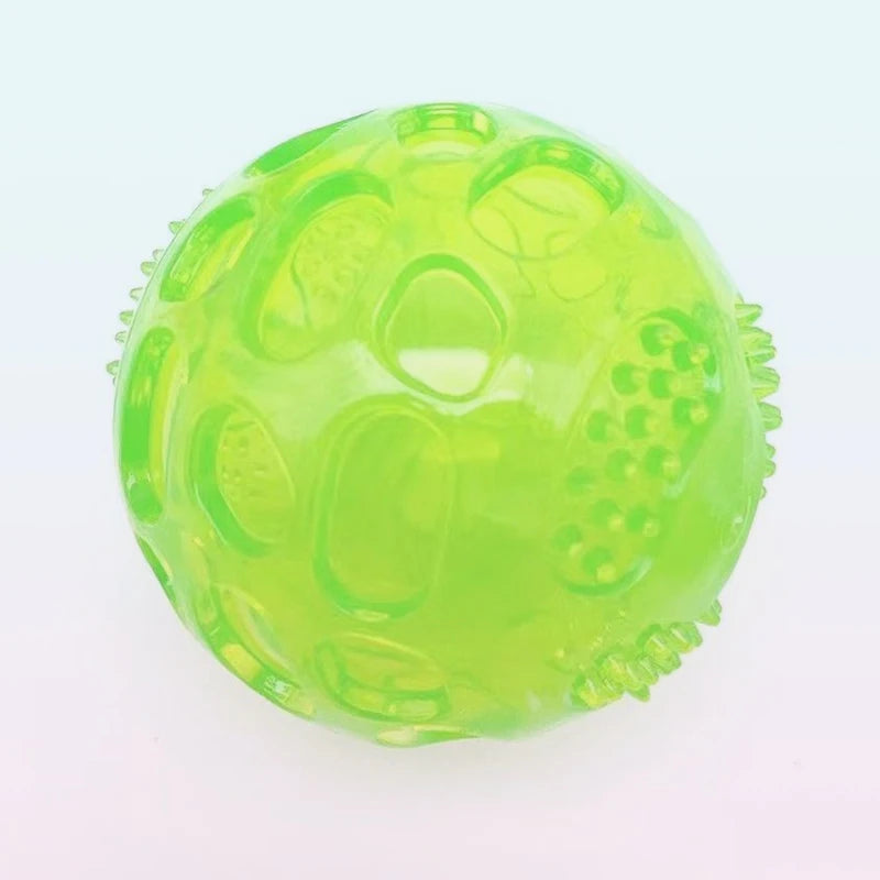 Squeaky Bouncing Puzzle Ball for Dog Chewing and Teeth Play