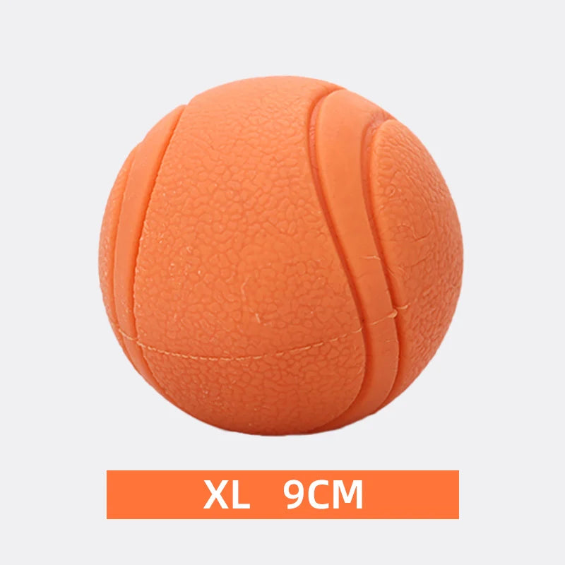 Bite-Resistant Rubber Ball Dog Toy for Strong Chewers