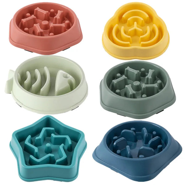 Non-Slip Slow Feeder Bowl for Dogs and Cats