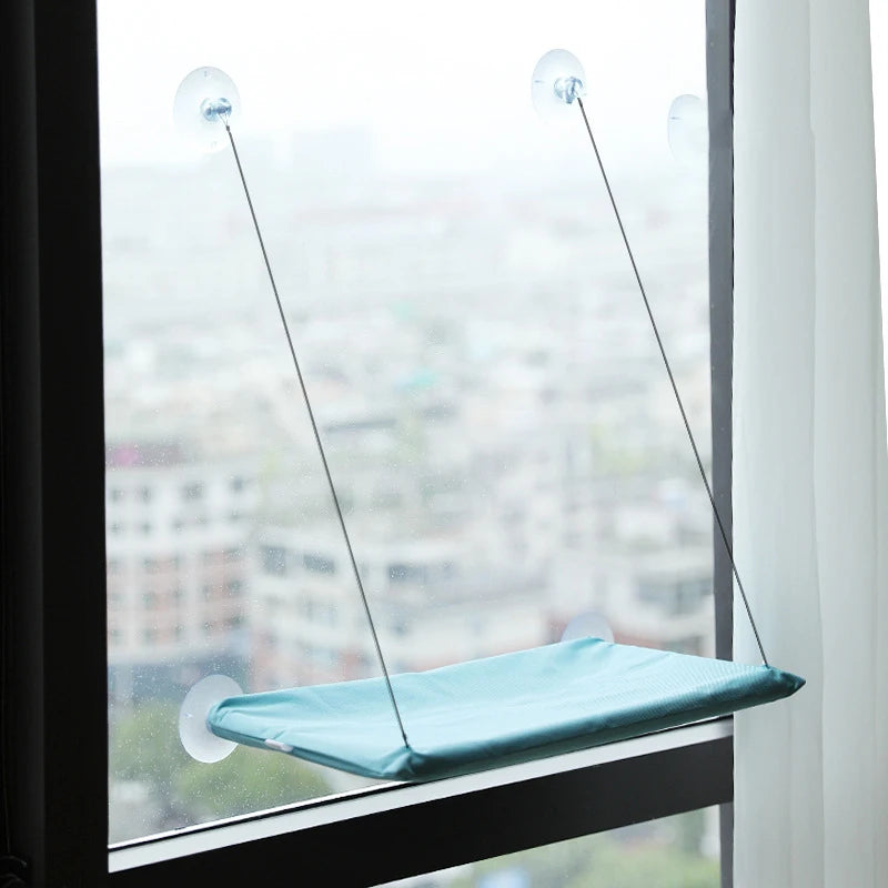 Window Hanging Cat Hammock with Washable Detachable Seat