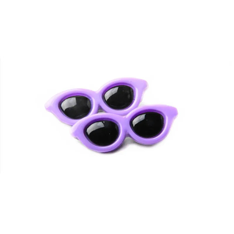 Heart Sunglasses Pet Hair Clips & Bow Set for Dogs and Cats