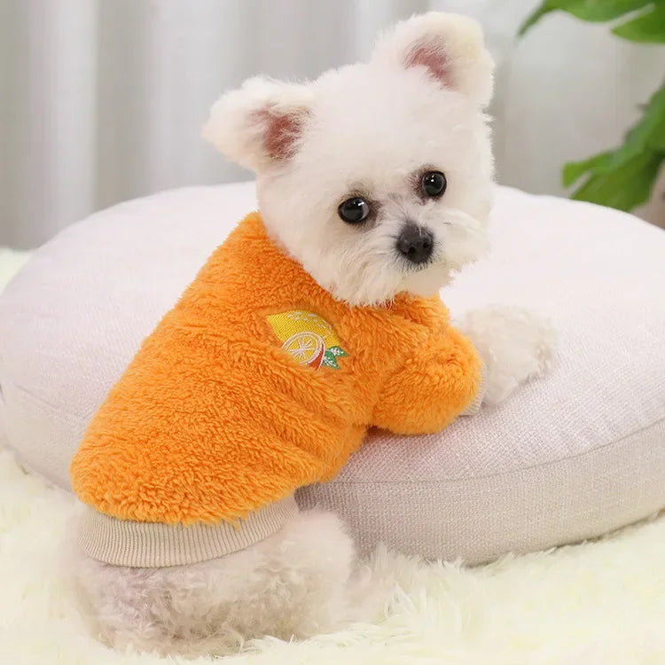 Playful Fleece Hoodie Coat for Small Dogs and Chihuahuas