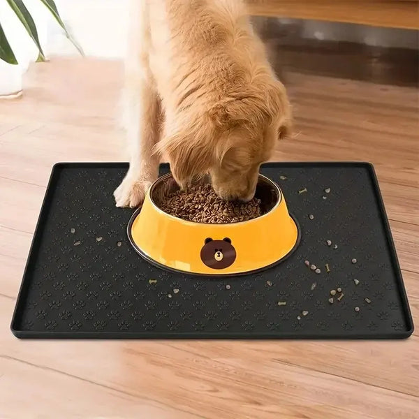 Non-Spill Silicone Feeding Placemat for Cats and Dogs