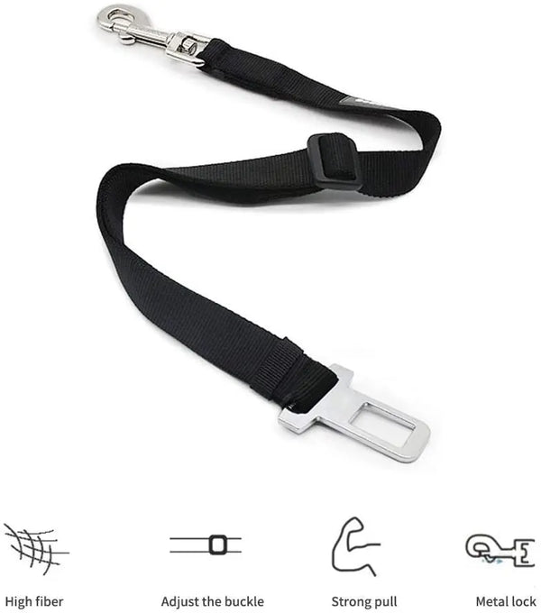 Adjustable Car Seat Belt Safety Lead for Dogs and Cats