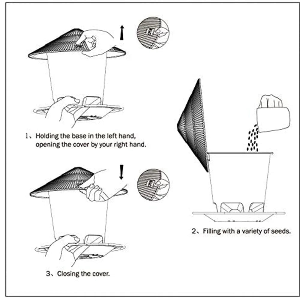 Hanging Outdoor Peanut and Seed Bird Feeder