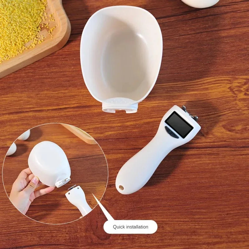 Digital Pet Food Measuring Scoop for Cats and Dogs