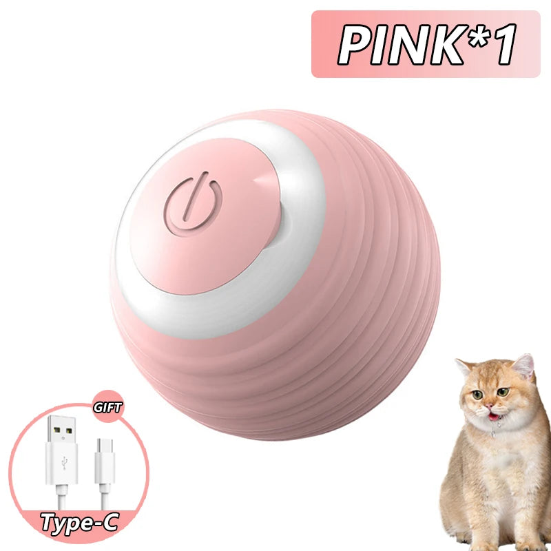 Rechargeable Smart Rolling Cat Ball Toy