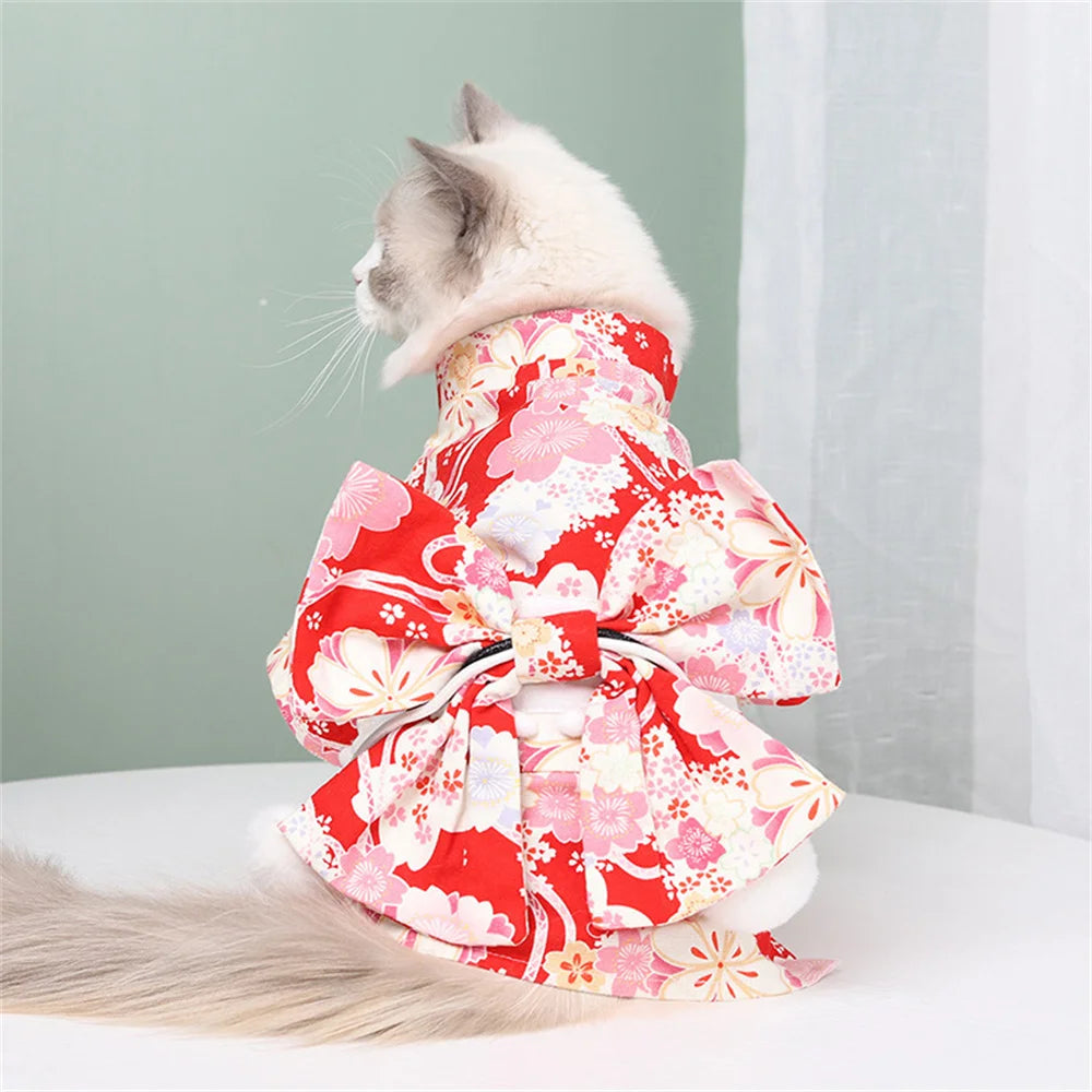 Japanese Style Summer Kimono Coat for Cats and Dogs